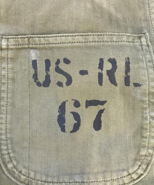 Denim & Supply Ralph Lauren（デニム＆サプライ ラルフローレン）Denim & Supply Ralph Lauren (デニム＆サプライ ラルフローレン) ヴィンテージ加工HBTジャケット カーキ サイズ:XSの古着・服飾アイテム