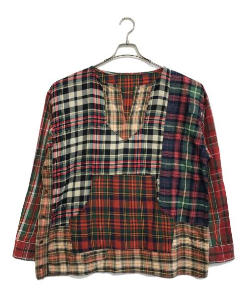 SNACK NGL（スナック エヌジーエル）SNACK NGL (スナック エヌジーエル) チェックPOシャツ マルチカラー サイズ:表記なしの古着・服飾アイテム