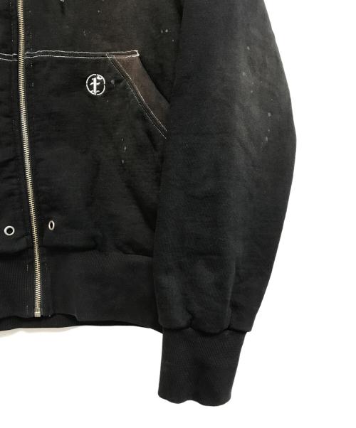 FAF（エフエーエフ）FAF (エフエイエフ) AGED ZIP UP HOODIE ブラック サイズ:1の古着・服飾アイテム