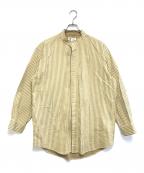 im productアイムプロダクト）の古着「ダブルフェイスバンドカラーシャツ」｜イエロー