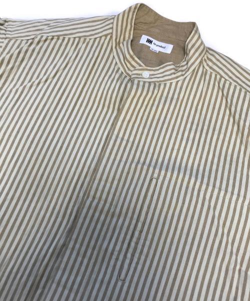 im product（アイムプロダクト）im product (アイムプロダクト) ダブルフェイスバンドカラーシャツ イエロー サイズ:2Lの古着・服飾アイテム