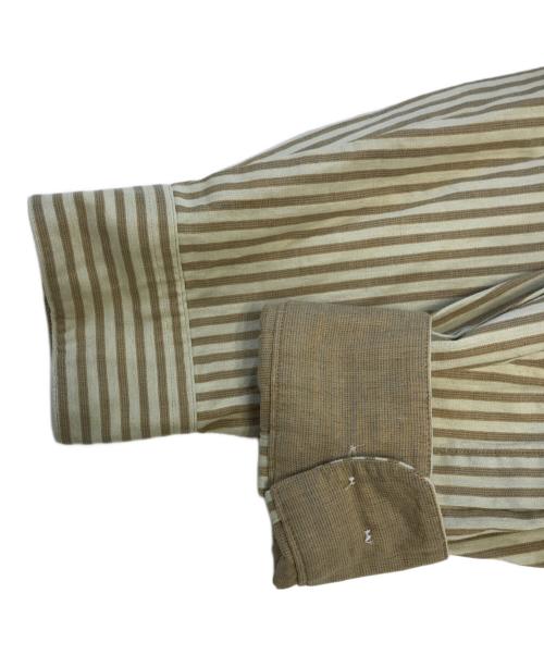 im product（アイムプロダクト）im product (アイムプロダクト) ダブルフェイスバンドカラーシャツ イエロー サイズ:2Lの古着・服飾アイテム