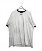 オールドスポーツTシャツオールドスポーツｔシャツ）の古着「NIKE センタースウォッシュリンガーTシャツ」｜ホワイト