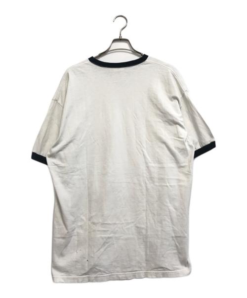 オールドスポーツTシャツ（オールドスポーツｔシャツ）オールドスポーツTシャツ (オールドスポーツｔシャツ) NIKE センタースウォッシュリンガーTシャツ ホワイト サイズ:XL　　　の古着・服飾アイテム