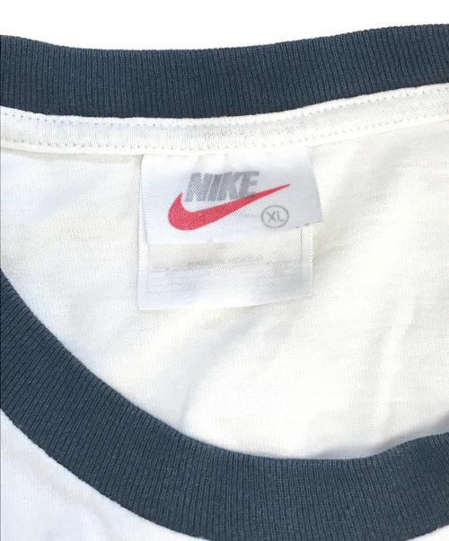 オールドスポーツTシャツ（オールドスポーツｔシャツ）オールドスポーツTシャツ (オールドスポーツｔシャツ) NIKE センタースウォッシュリンガーTシャツ ホワイト サイズ:XL　　　の古着・服飾アイテム