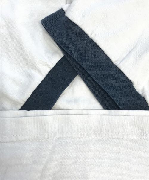 オールドスポーツTシャツ（オールドスポーツｔシャツ）オールドスポーツTシャツ (オールドスポーツｔシャツ) NIKE センタースウォッシュリンガーTシャツ ホワイト サイズ:XL　　　の古着・服飾アイテム