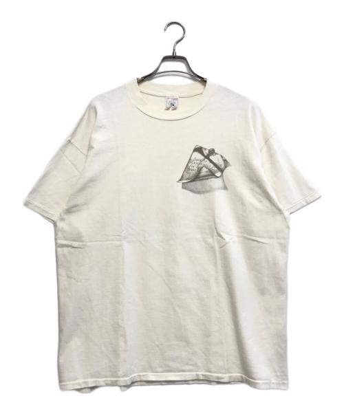 DELTA（デルタ）delta (デルタ) 両面プリントアートTシャツ アイボリー サイズ:XLの古着・服飾アイテム