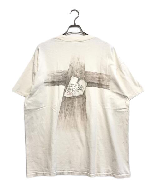 DELTA（デルタ）delta (デルタ) 両面プリントアートTシャツ アイボリー サイズ:XLの古着・服飾アイテム