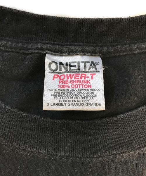 ONEITA（オニータ）ONEITA (オニータ) プリントTシャツ ブラック サイズ:XLの古着・服飾アイテム