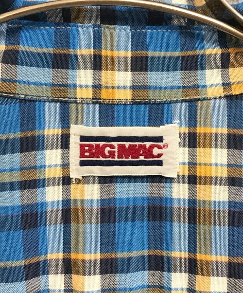 big mac（ビッグマック）BIG MAC (ビッグマック) 80'sチェックシャツ ブルー サイズ:不明の古着・服飾アイテム