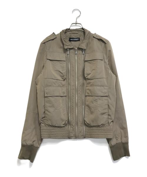 NEIL BARRETT（ニールバレット）NEIL BARRETT (ニールバレット) デザインジップブルゾン ベージュ サイズ:Sの古着・服飾アイテム