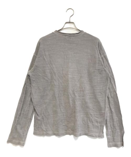 STONE ISLAND（ストーンアイランド）STONE ISLAND (ストーンアイランド) ダメージ加工長袖カットソー グレー サイズ:XXLの古着・服飾アイテム