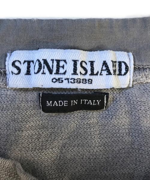 STONE ISLAND（ストーンアイランド）STONE ISLAND (ストーンアイランド) ダメージ加工長袖カットソー グレー サイズ:XXLの古着・服飾アイテム