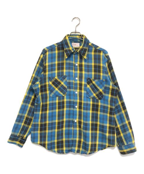 big mac（ビッグマック）big mac (ビッグマック) 70’sチェックネルシャツ ブルー サイズ:Lの古着・服飾アイテム