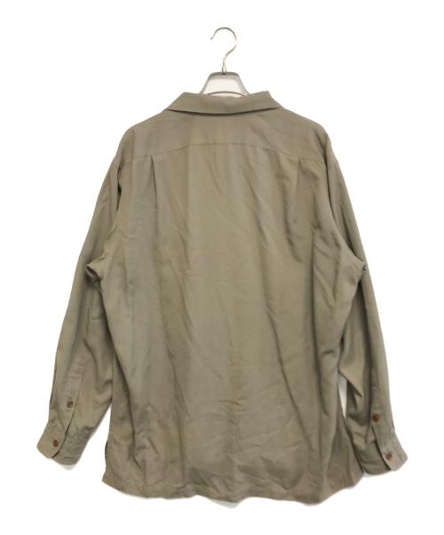 POLO RALPH LAUREN（ポロ・ラルフローレン）POLO RALPH LAUREN (ポロ・ラルフローレン) レーヨンボックス開襟シャツ ベージュ サイズ:Mの古着・服飾アイテム