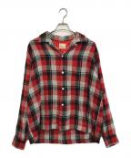 VAN HEUSENヴァンヒューセン/バンヒューゼン）の古着「ウールシャツ」｜レッド