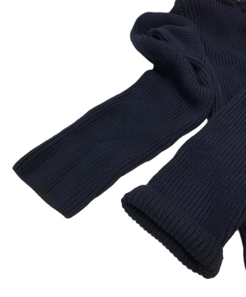 ARMANI COLLEZIONI（アルマーニ コレツィオーニ）ARMANI COLLEZIONI (アルマーニ コレツィオーニ) ニットコート ネイビー サイズ:58の古着・服飾アイテム