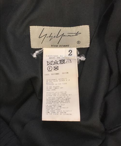 Yohji Yamamoto pour homme（ヨウジヤマモト プールオム）Yohji Yamamoto pour homme (ヨウジヤマモト プールオム) 股ねじれパンツ ブラック サイズ:2の古着・服飾アイテム