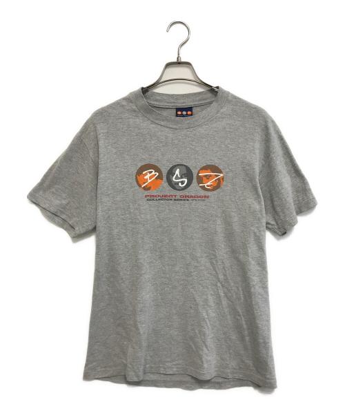 project dragon（プロジェクトドラゴン）project dragon (プロジェクトドラゴン) 半袖Tシャツ グレー サイズ:Mの古着・服飾アイテム