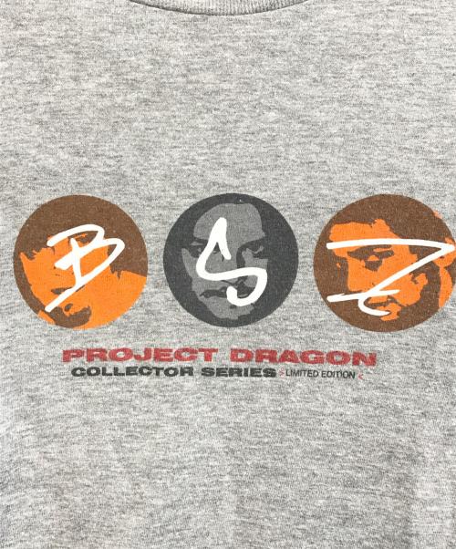 project dragon（プロジェクトドラゴン）project dragon (プロジェクトドラゴン) 半袖Tシャツ グレー サイズ:Mの古着・服飾アイテム