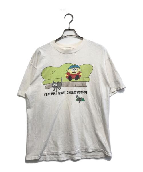 キャラクターTシャツ（キャラクターTシャツ）キャラクターTシャツ (キャラクターTシャツ) Tシャツ ホワイト サイズ:Ｌの古着・服飾アイテム