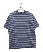 SEDAN ALL-PURPOSEセダンオールパーパス）の古着「Jaquard Striped S/S Tee」｜スカイブルー