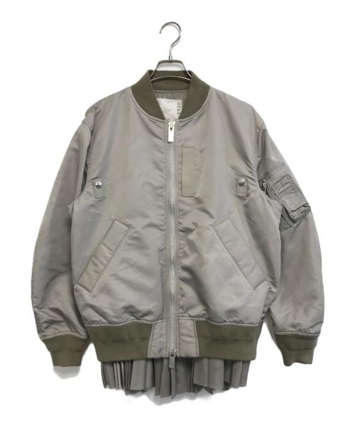 sacai（サカイ）sacai (サカイ) Nylon Twill Blouson グレー サイズ:2の古着・服飾アイテム