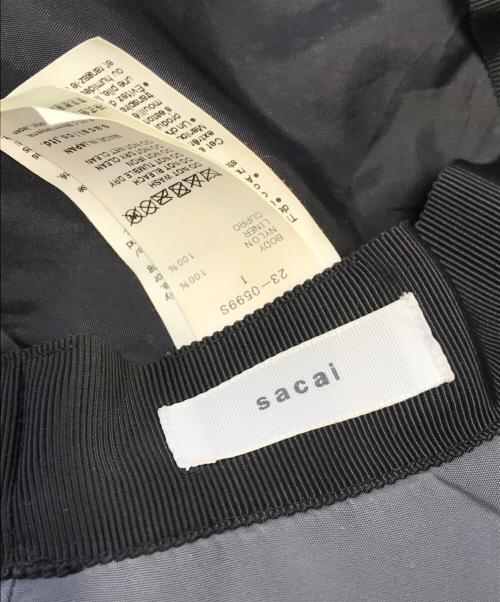 sacai（サカイ）sacai (サカイ) NYLON TWILL DOUBLE BRIM HAT グレー サイズ:1の古着・服飾アイテム