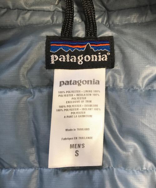 Patagonia（パタゴニア）Patagonia (パタゴニア) マイクロパフフーデッジャケット ブルー サイズ:Sの古着・服飾アイテム