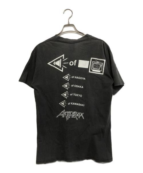バンドTシャツ（バンドTシャツ）バンドTシャツ (バンドTシャツ) 90s ANTHRAX(アンスラックス) バンドTシャツ ブラック サイズ:Lの古着・服飾アイテム