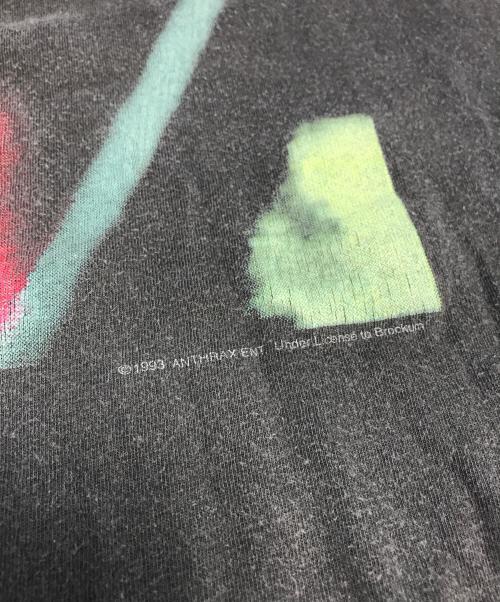 バンドTシャツ（バンドTシャツ）バンドTシャツ (バンドTシャツ) 90s ANTHRAX(アンスラックス) バンドTシャツ ブラック サイズ:Lの古着・服飾アイテム