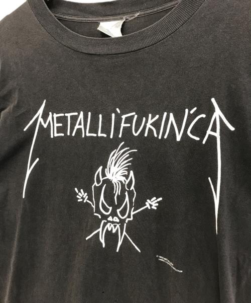 バンドTシャツ（バンドTシャツ）バンドTシャツ (バンドTシャツ) 90s METALLICA(メタリカ) バンドTシャツ ブラック サイズ:Lの古着・服飾アイテム