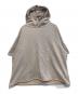 KATHARINE HAMNETT（キャサリンハムネット）の古着「CUT OFF RAGLAN HOODIE / PENKI SPLASH」｜ベージュ
