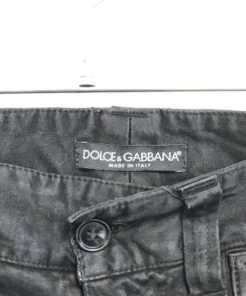 DOLCE & GABBANA（ドルチェ＆ガッバーナ）DOLCE & GABBANA (ドルチェ＆ガッバーナ) 後染めパンツ ブラック サイズ:48の古着・服飾アイテム