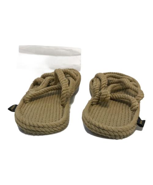 BOHONOMAD（ボホノマド）BOHONOMAD (ボホノマド) ロープサンダル ベージュ サイズ:EUR42/US10の古着・服飾アイテム