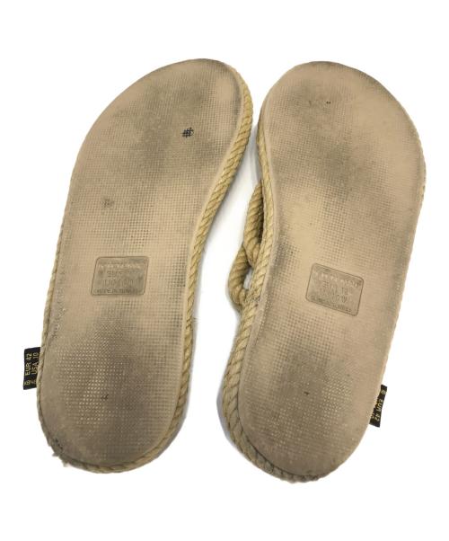 BOHONOMAD（ボホノマド）BOHONOMAD (ボホノマド) ロープサンダル ベージュ サイズ:EUR42/US10の古着・服飾アイテム