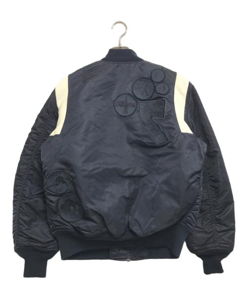 stussy（ステューシー）stussy (ステューシー) ALPHA (アルファ) MA-1ジャケット ネイビー サイズ:Mの古着・服飾アイテム