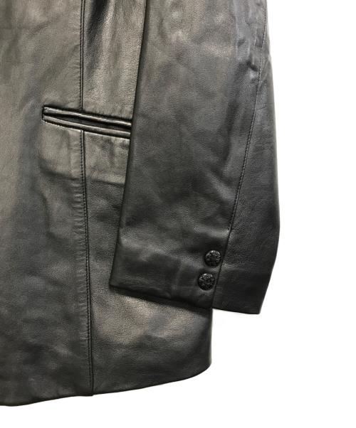 BALMAIN（バルマン）BALMAIN (バルマン) ラムレザーテーラードジャケット ブラック サイズ:表記なしの古着・服飾アイテム