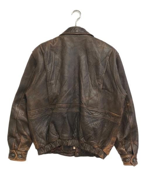 HARLEY-DAVIDSON（ハーレーダビッドソン）HARLEY-DAVIDSON (ハーレーダビッドソン) レザージャケット ブラウン サイズ:42の古着・服飾アイテム