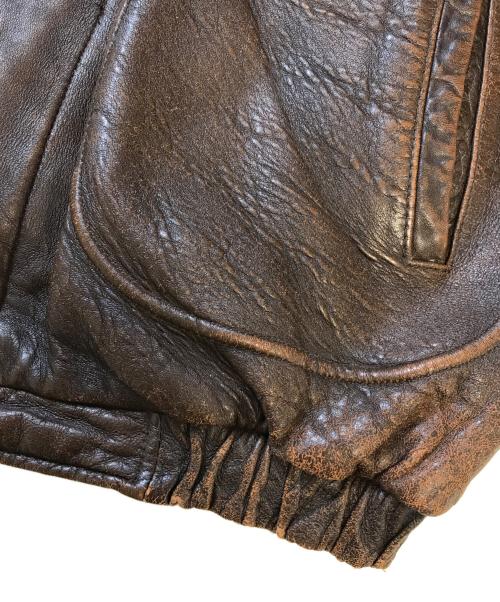 HARLEY-DAVIDSON（ハーレーダビッドソン）HARLEY-DAVIDSON (ハーレーダビッドソン) レザージャケット ブラウン サイズ:42の古着・服飾アイテム