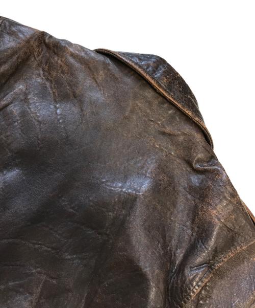 HARLEY-DAVIDSON（ハーレーダビッドソン）HARLEY-DAVIDSON (ハーレーダビッドソン) レザージャケット ブラウン サイズ:42の古着・服飾アイテム