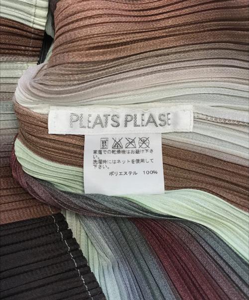 PLEATS PLEASE（プリーツプリーズ）PLEATS PLEASE (プリーツプリーズ) プリーツブラウス ブラウン サイズ:3の古着・服飾アイテム