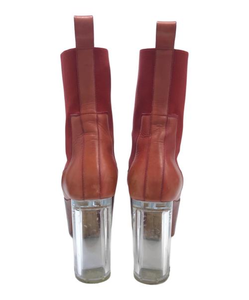 RICK OWENS（リックオウエンス）RICK OWENS (リックオウエンス) グリル キスブーツ レッド サイズ:SIZE42の古着・服飾アイテム