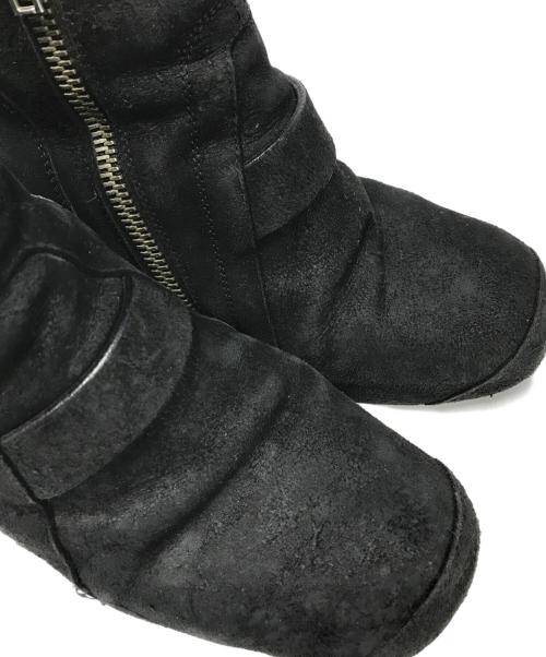 RICK OWENS（リックオウエンス）RICK OWENS (リックオウエンス) ウェッジソールブーツ ブラック サイズ:42の古着・服飾アイテム