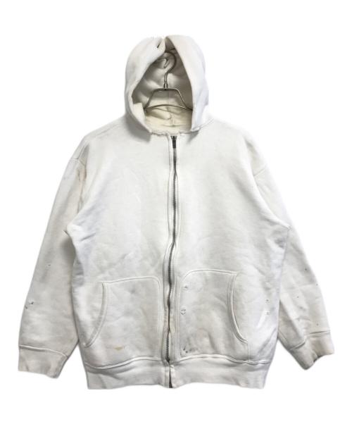 VINTAGE（ヴィンテージ）VINTAGE (ヴィンテージ) ジップパーカー ホワイト サイズ:表記なしの古着・服飾アイテム