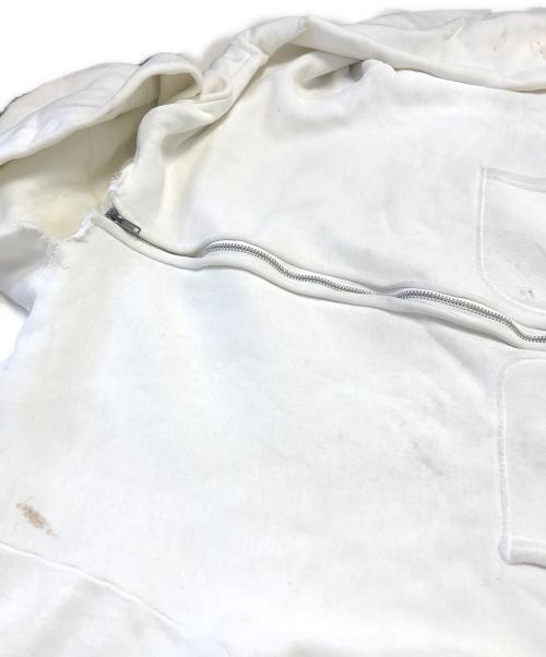 VINTAGE（ヴィンテージ）VINTAGE (ヴィンテージ) ジップパーカー ホワイト サイズ:表記なしの古着・服飾アイテム