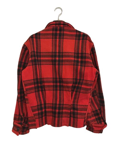 VINTAGE（ヴィンテージ）VINTAGE (ヴィンテージ) バッファローチェックスポーツジャケット レッド サイズ:不明の古着・服飾アイテム