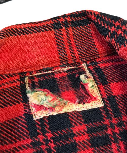 VINTAGE（ヴィンテージ）VINTAGE (ヴィンテージ) バッファローチェックスポーツジャケット レッド サイズ:不明の古着・服飾アイテム