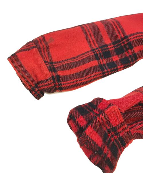 VINTAGE（ヴィンテージ）VINTAGE (ヴィンテージ) バッファローチェックスポーツジャケット レッド サイズ:不明の古着・服飾アイテム