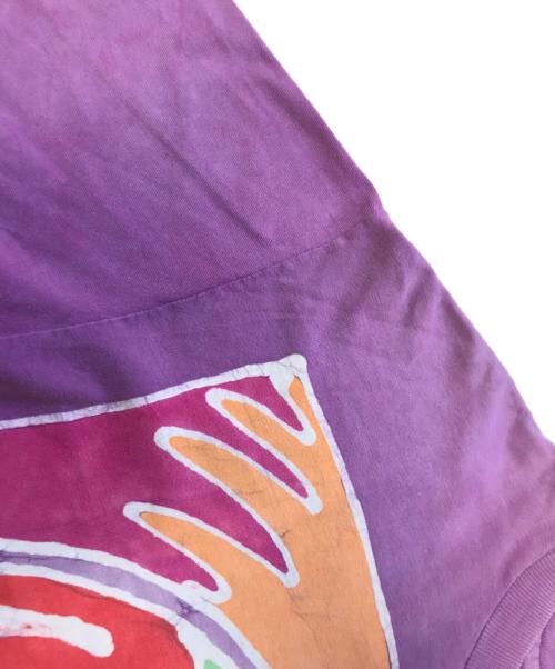 Hanes（ヘインズ）Hanes (ヘインズ) プリントTシャツ パープル サイズ:LARGEの古着・服飾アイテム